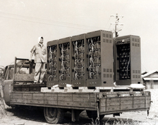 The maximum output of 4,200W achieved by use of a cutting-edge transistor when vacuum tubes were in full swing