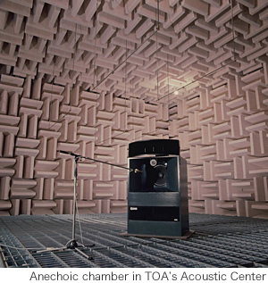 Anechoic chamber in TOA's Acoustic Center