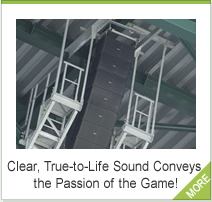 Clear, True-to-Life Sound Conveys the Passion of the Game!