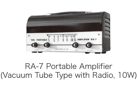 RA-7 Portable Amplifier (Vacuum Tube Type with Radio, 10W)