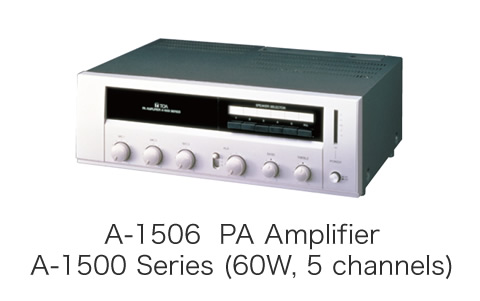 A-1506  PA Amplifier A-1500 Series (60W, 5 channels)