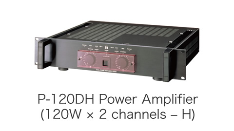 P-120DH Power Amplifier (120W × 2 channels − H)