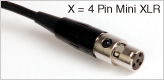 X=4Pin Mini XLR